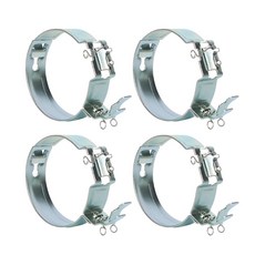 JG철물스토어 (정품) 국산 측면 행거 닥트 배관 파이프 측면 행거 50A 50파이 50mm 덕트용 PVC파이프 고정 배관 고정 (배관 행가), 4개