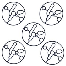 토크밴스 카뷰레터 볼 개스킷 695426 니키 698781 플로트 개스킷 교체 부품 5개, 695426 니키 카뷰레터 재생 키트 69878 플로트