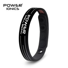 男女負離子能量平衡手環矽膠運動腕帶手鍊抗疲勞增強血液循環美國FDA認證運動籃球棒球適用, 黑色白字, 1個