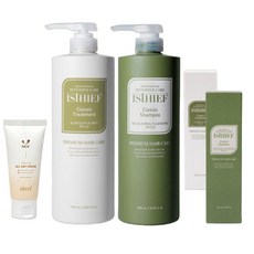 이스티프 클래식 샴푸1000ml +100ml 트리트먼트1000ml +100ml 이스티프 올데이 크림 50ml/ 향기좋은 무실리콘 저자극 약산성 온가족 순한 딥클렌징, 1개, 2kg