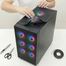 컴퓨터 먼지망 빅타워 케이스 먼지필터 커버 PC 메쉬망 자석 메쉬 필터, 1개