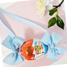 킨더조이 사탕 꽃다발 졸업식 발표회 재롱잔치 학예회 선물 포장 리본 장식 아동 간식 초콜릿 서프라이즈, 킨더조이 2개_핑크