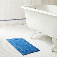 RT designer's collection 超細纖維浴墊 浴室凳, 1個, 藍色