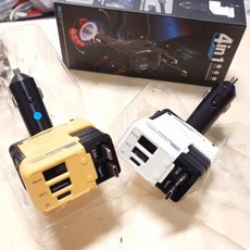 沅購 點煙器 12V 24V 車用 機甲 伸縮 自帶線 66W 15W 手機充電器, 1個, 黃色機甲自帶線/65W