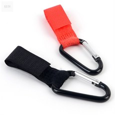 다용도 비너형 벨크로 걸이 1P 소품걸이, (2)레드, 1개