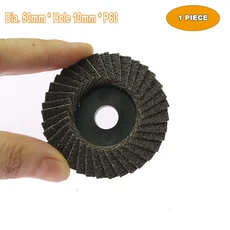 미니 플랩 디스크 연마 휠 커팅 슬라이스 50mm/75mm 에어 폴리 셔 12V 앵글 그라인더 도구, 05 2 inch P60