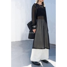 透膚網紗個性長版上衣，兒童透氣網紗上衣，長版設計，時尚個性款