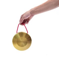 소형 징 악기 황금색 골드 큰사이즈 행사 미니 작은 경기, 소형 징 악기 15cm, 1개