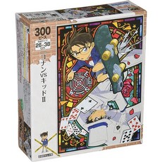 EPOCH 拼圖 名偵探柯南 柯南VS基德Ⅱ 300片，益智趣味，親子互動首選, 1個, Multicolor, 300