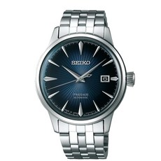 SEIKO PRESAGE 紳士品味機械腕錶 SRPB41J1 藍色錶盤 不鏽鋼錶殼 自動上鍊