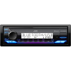 JVC KD SX38MBT 차량 스테레오 블루투스 4채널 마린 라디오 수신기 AM FM 싱글 딘 AUX USB 스트림 RGB 대시보드 트럭 보트