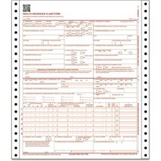CMS1500 건강 보험 청구서 양식 1부 연속형 9.5 x 11 인치 250장, CMS1500 건강 보험 청구서 양식 1부 연속형 9.
