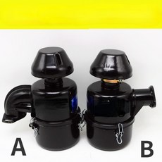 농업용 소형 4 륜 트랙터용 디젤 엔진 에어 필터 단일 실린더 어셈블리, 01 B 8cm iron shell