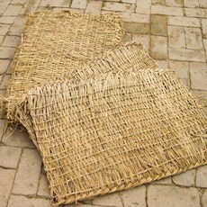볏짚 매트 지푸라기 온실 밀짚 바닥 발판 조경 농업 월동 논슬립 보온 잔디 매트 1m x 5m, 논슬립 잔디 봉투 매트 40 x 70