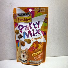 Purina Friskies 喜躍 Party Mix 香酥餅 貓零食, 1個, 經典原味香酥餅 60克/包