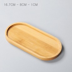 대나무 우드코스터 컵받침 타원 12호, 10개 [낱개수량확인]