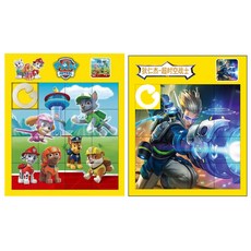 臺灣-出貨滑動拚圖塑料拚闆卡通移動滑塊16格兒童益智移動華容道汪汪隊玩具, 飛天狗+狄仁傑, 1個