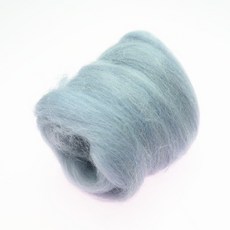 66S 블루 컬러 시리즈 양모 섬유 바늘 Felting 젖은 Felting 양모 Felting 수제 회전 DIY 공예 재료, 32, 200g, 1개