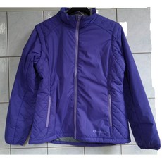 SPRAYWAY PRIMALOFT女中空纖維拆袖保暖外套 紫色，伊凱文戶外輕量保暖可拆卸外套