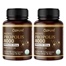 오즈퓨어 호주 브라운 프로폴리스 8000, 2개, 30정