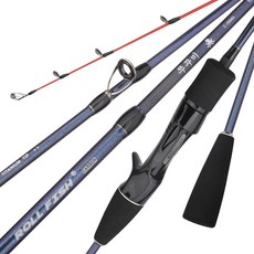 ROLLFISH 1.55m 티타늄 메탈팁 총 손잡이 원투대 카본 선상 갑오징어 낚시대 다용도 쭈꾸미 루어대 C155MH