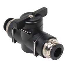 밸브형 원터치 피팅 4mm 6mm 8mm 10mm 공압 에어 배관 자재 차단밸브, BUC_6mm