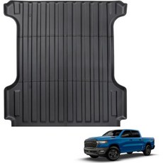 20192026 Ram150020192024 Ram1500 Classic 트럭 적재함 매트 5.7피트 램박스 없음 사계절 보호 내구성 강한 라이너 콜로라도 액세서리 검정, 20192026 Ram150020192024 Ram15