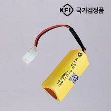 화경용 피난구 벽부 중형 유도등 배터리 3.6V 300mAh 1+2 디앤씨 522번/화경커넥터/국가검정품/한국소방몰, 1개