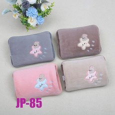 만화 털실 충전식 온수병 안전 방폭 전기 온열기 이중 손잡이 분리형 세탁 가능한 손난로 아기 온열기, JP-85 포지셔닝 모델