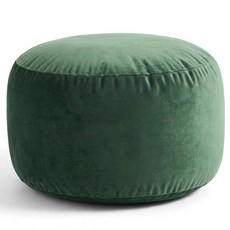 Yookeer 원형 벨벳 푸프 그린 풋 스툴 폼 청크 봉제 50.8 x 30.5cm(20 x 12인치) 오토만 바닥 푸프 발 받침대 스툴 장식 편안한 가정용 가구 액세서리 거, Blue, 02 80 80 45cm-Blue