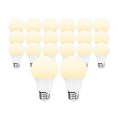 라인라이팅 LED 에코 벌브 전구 8w (주광/전구/주백), 전구색, 20개