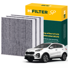 하이필터 기아 자동차 스포티지 활성탄 에어컨필터, 3개, 올 뉴 스포티지 (QL) HI-J010