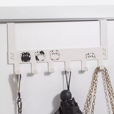 門後掛勾 壁掛架, 1個, 白色