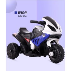 【阿LIN】800269KH-918三輪摩托車 機車 電動童車 歐兜嘜 輔助輪 音樂 早教 騎乘 紅 藍兩色, 藍色, 1個