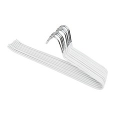 소유리빙 논슬립 바지걸이 코팅 바지옷걸이, 화이트, 10개