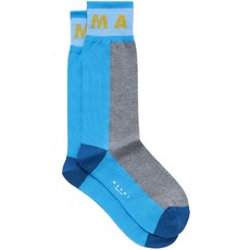 마르니 로고 인타르시아 컬러 블록 양말