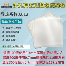 隔熱膜 熱賣 多孔 真空矽 超級隔熱棉超薄防火保溫膜納米氣凝膠隔熱片隔熱膜保冷joe182450, 1個, 第一代0.7mm*200mm*200mm
