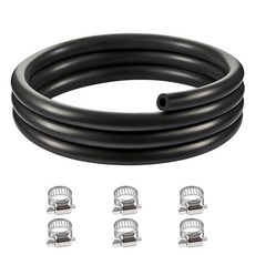 BGQG 5AN 10FT Fuel Line kit 5/16 CPE Rubber Fuel Hose with 6x Hose Clamps compatible with fuel lub, BGQG 5AN 10FT Fuel Line kit 5/