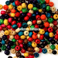 비즈공예 나무 저렴한 스페이서 비즈 팔찌 목걸이, 5x6mm 600pcs
