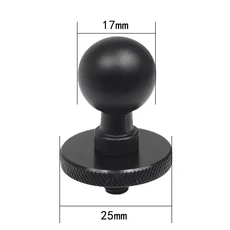 Gopro 액션 카메라 용 17mm 볼 헤드 어댑터 클립 마운트 더블 소켓 1/4 나사 변환기, 01 자동, 01 China Mainland, 08 17mm to 1 4