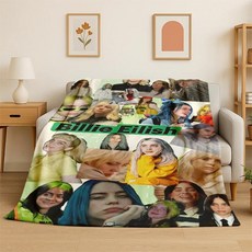 빌리 아일리쉬 스타 플란넬 담요 부드럽고 침실 거실 침대 여행 캠핑 선물, 1. 4