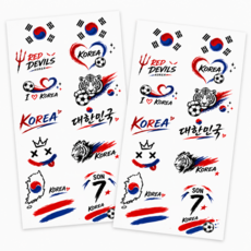 데키즈 월드컵 타투 스티커 2p, 1세트