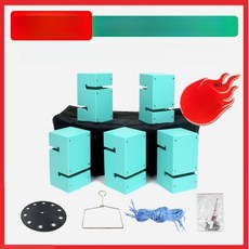 협동 블록 쌓기 운동회 단체게임 워크샵 레크레이션 탑쌓기 야유회 놀이 블럭쌓기 팀빌딩, 1. 소형 스카이블루(5 박스)