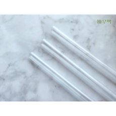 바우팩 버블티 벌크 12*21cm 투명 빨대, 5개, 200개
