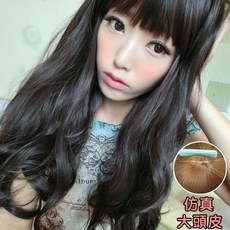 妹妹頭愛戀微捲中長捲髮(加大仿真頭皮)【MA146】 輕鬆打造自然蓬鬆的髮型 展現甜美可愛的風格。, 1個