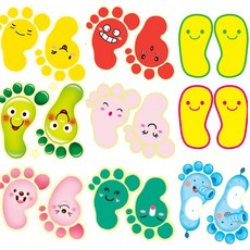 [환타스틱스] 발바닥스티커 / 야광스티커 미끄럼방지 계단, 연두(F-174), 5개