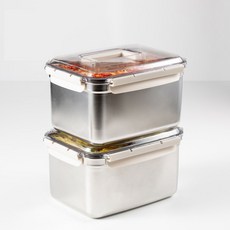 엔뚜마노 스텐 304 김치통 7L 2EA 세트, 2개