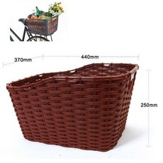 FLINGER 塑鋼 後製型 車籃/菜籃/後籃 淑女車/通用自行車/電動車, 茶色/巧克力色, 詳見包裝