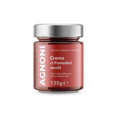 【CIBO&VINO 義大利美食】AGNONI CREME 義式抹醬-日曬乾番茄醬135g 道地義式風味 無添加防腐劑, 1個