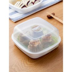 일본식 전자레인지 찜기 용기 만두 빵 데우기 전용 식기 증기 조리 용품, 1개